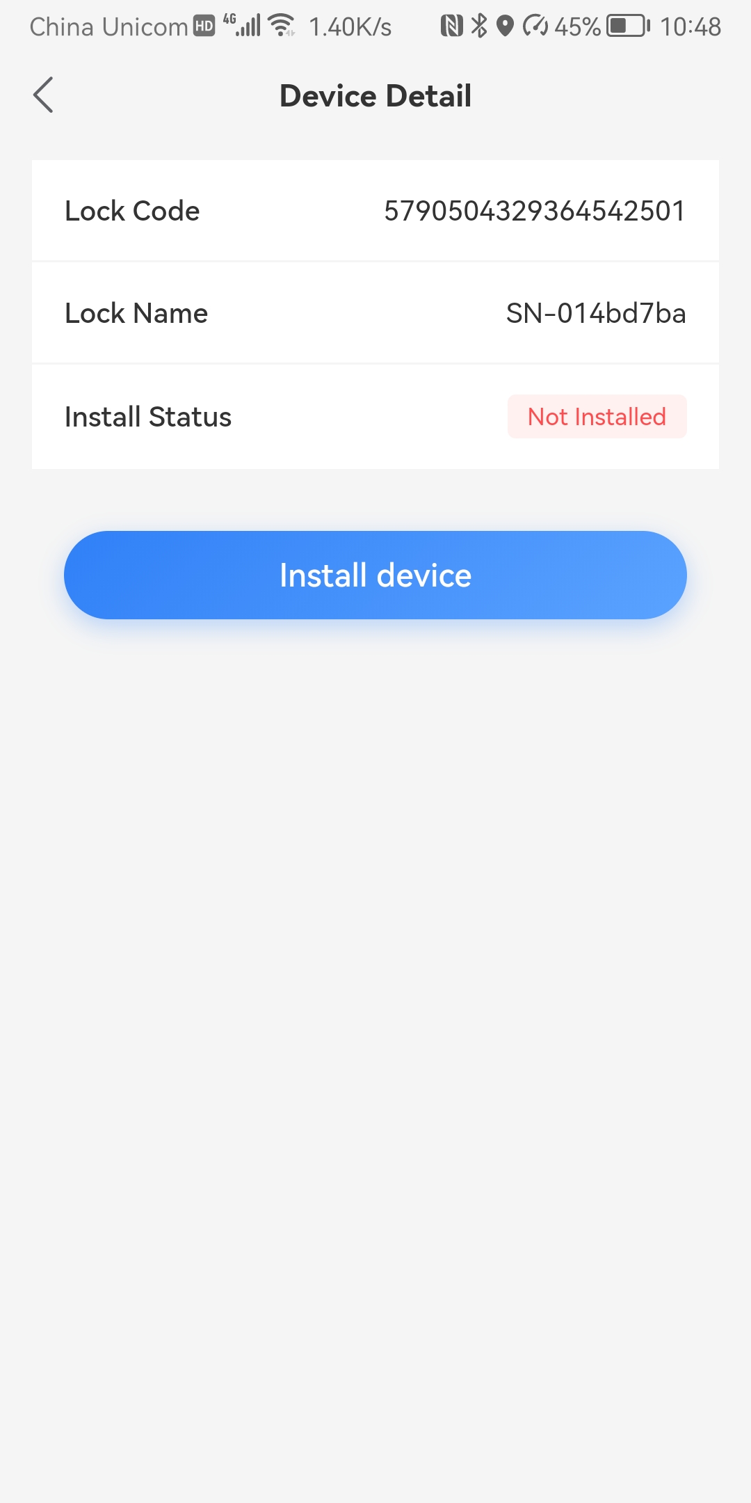 Install device